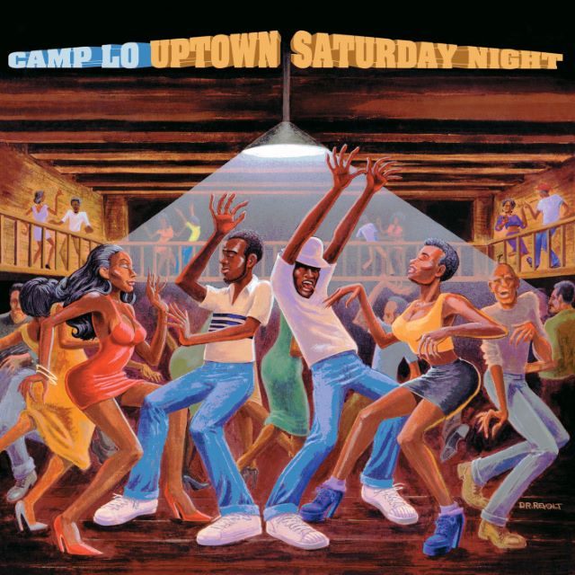 Image of Front Cover of 2xLP - NEW/NEW - CAMP LO, Uptown Saturday Night (Traffic Entertainment Group; TEG78503LP, Europe 2026 Reissue), , Camp Lo s debut album Uptown Saturday Night struck the perfect balance between club tracks and underground bangers for the mixtape crowd. Critically acclaimed and fan approved, this late 90s must-have was complimented by the incredible cover art illustrated by legendary NYC graffiti artist Dr. Revolt that paid homage to Marvin Gaye s 1976 classic I Want You. It s hard to