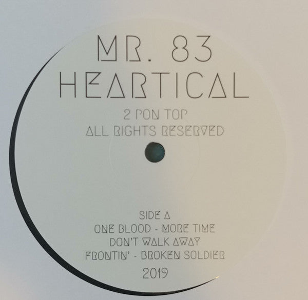 Image of Label Cover of LP - VG+/VG - MR. 83, Heartical (2 Pon Top; , US 2019), Light brush marks, sounds EX. Corner bump on sleeve, looks great otherwise., - 2616378C