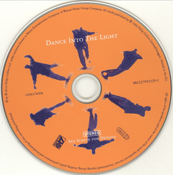 Image of Label Cover of 2xCD - VG+/VG+ - PHIL COLLINS, Dance Into The Light (Atlantic; 081227952129, UK & Europe 2016), , - 2656148S