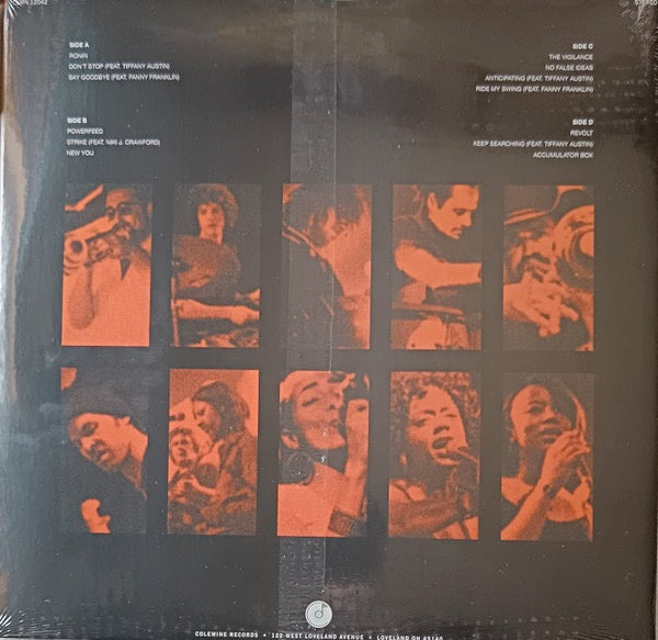 Image of Back Cover of LP - NEW/NEW - ORGONE, New You (Colmine Records; CLMN12042LP-C1, Europe 2026 Reissue, Natural with Black Swirl Vinyl), , Colemine is pleased to bring yet another Orgone cult classic record to vinyl for the first time! 'New You,' originally a CD-only release in 2013, is timeless funk & soul -- deep pocket & heavy grooves. Now, over a decade later, it is finally available in LP form. Orgone has been delivering dirty, organic, California soul with heart since 2001; music that grabs you b