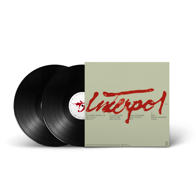 Image of Label Cover of 2xLP - NEW/NEW - INTERPOL, This Mirror Weighs A Ton (Partisan; PTSN3068-1, UK 2026, Gatefold, Standard Black Vinyl), , 'This Mirror Weighs a Ton' finds Interpol turning inward while continuing to move forward. Across the record, reflection, distortion and perception become a lens through which familiar shapes are refracted into something slightly alien, as if seen through a different kind of light. Synthesizers, strings, acoustic guitars and percussion are integrated into the fabric
