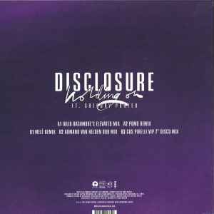 Image of Back Cover of 12" - VG/VG - DISCLOSURE (3) FT. GREGORY PORTER, Holding On (The Remixes) (Island Records; PMR064, Europe 2015, Picture Sleeve), , - 2616484C