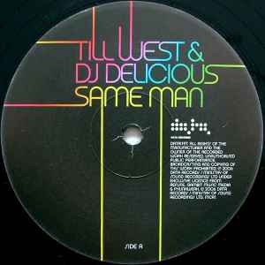 Image of Label Cover of 12" - VG/VG - TILL WEST & DJ DELICIOUS, Same Man (Data Records; DATA119T, UK 2006, Picture Sleeve), , - 2716131C