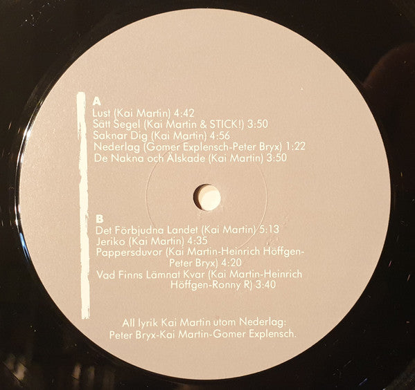 Image of Label Cover of LP - VG/VG - KAI MARTIN & STICK!, Simmarna (Silence; SRS 4688, Sweden 1983), , - 2716235C