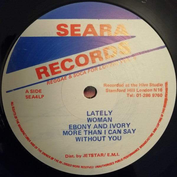 Image of Label Cover of LP - VG+/EX - RUDY GRANT, Reggae And Soca For Lovers Vol.2 (Seara Records; SEA4LP, UK 1980s), , - 2726225E