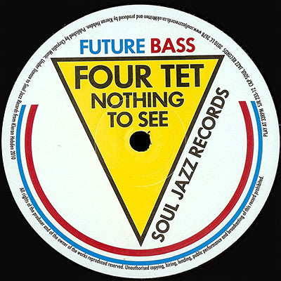 Image of Front Cover of 12" - /VG - FOUR TET / MALA, Nothing To See / Don't Let Me Go (Soul Jazz Records; SJR 233-12, UK 2010), Some light marks., - 2716388C