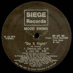 Image of Back Cover of 12" - /VG+ - MOOD SWING, Do It Right (Siege Records; SR 207, US 1991), , - 3346103S
