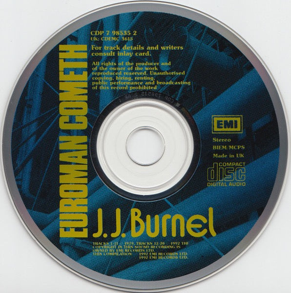 Image of Label Cover of CD - VG+/VG+ - J.J. BURNEL, Euroman Cometh (EMI; CD EMC 3615, UK 1992, Jewel Case), , - 2816028C