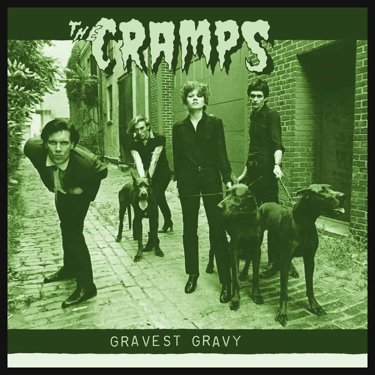 Image of Front Cover of LP - NEW/NEW - THE CRAMPS, Gravest Gravy (Vegeance; VEN678, UK 2026), , With tracks selected and mixed in the late 1980s, Gravest Gravy was designated by Lux and Ivy for release years ago, but for reasons lost to time, remained shelved until now. Completely rippin’ versions of classic early Cramps tracks, two of which feature Alex Chilton on organ. Cut from the analog source tapes, and mastered expertly in Nashville. Stay Sick! Turn Blue! In the late 1980s, Lux and Ivy endeavored to