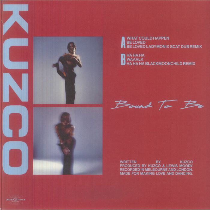 Image of Back Cover of 12" EP - EX/EX - KUZCO, Bound To Be (Energy Exchange Records; EXREC009, Germany 2026, Picture Sleeve), Opened instore, in stickered shrink., - 2816096C