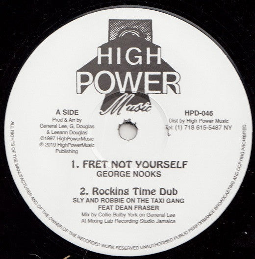 Image of Front Cover of 12" - VG+/VG+ - GEORGE NOOKS / AL CAMPBELL, Fret Not Yourself / Sell Out (Hi Power Music; HPD046, US 2019, Company Sleeve), company sleeve, - 2846108S