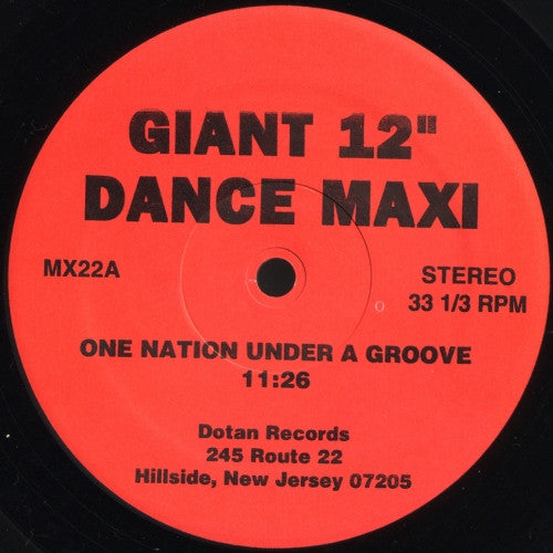 Image of Front Cover of 12" - /VG - FUNKADELIC, One Nation Under A Groove / (Not Just) Knee Deep (Parts I & II) (Dotan Records; MX 22, US ), few light scuff marks one side. pol - minor, - 2846142S