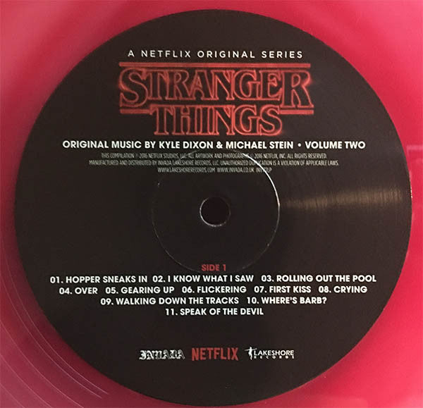 Image of Label Cover of 2xLP - EX/EX - KYLE DIXON AND MICHAEL STEIN, Stranger Things - Volume Two (Invada; INV177LP, UK 2016, Gatefold, Insert, 1 Clear Black Blob / 1 Clear Red Blob Vinyl), , - 2826081E