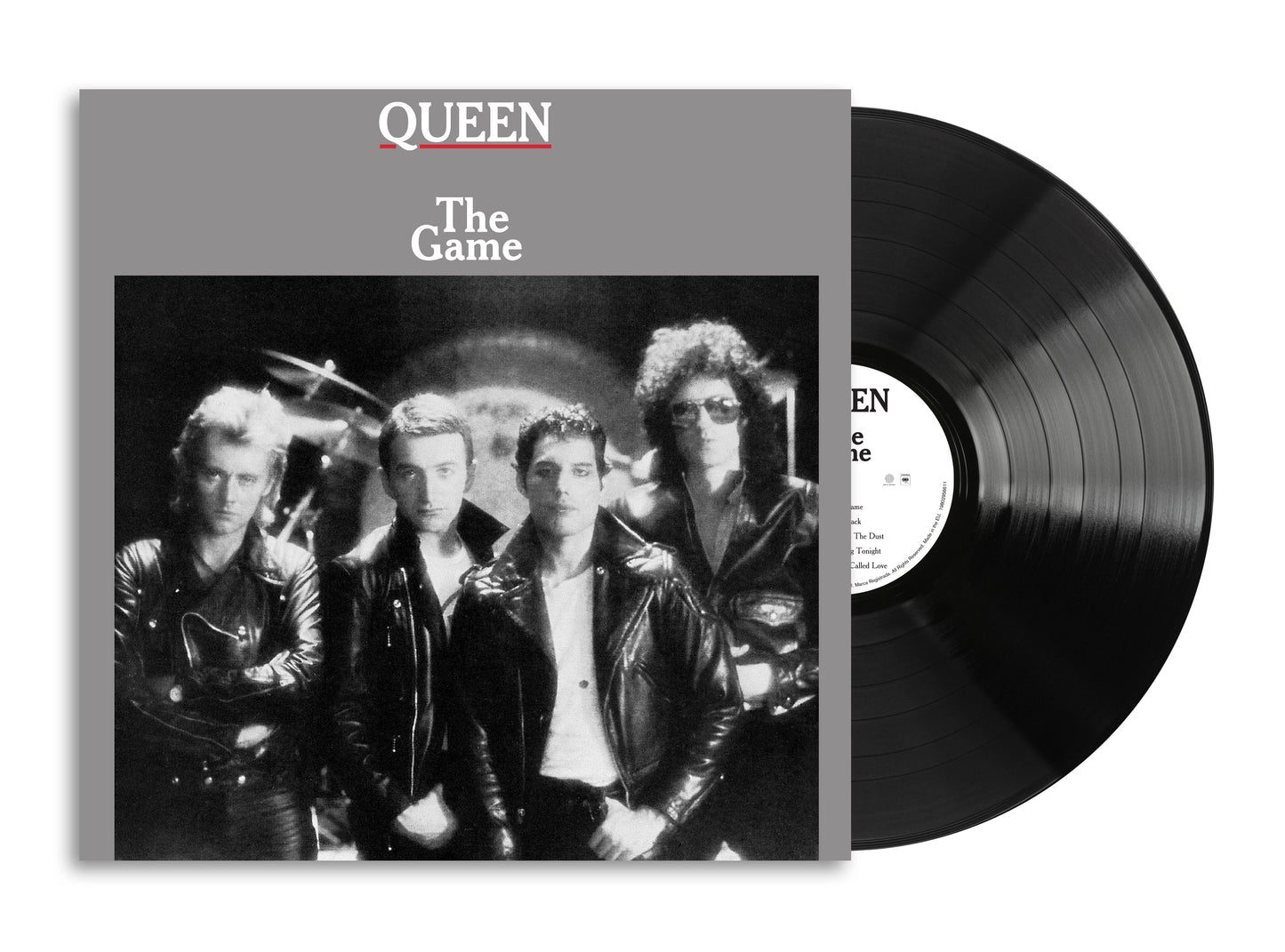 Image of Back Cover of LP - NEW/NEW - QUEEN, The Game (Sony; 19802956611, UK 2026 Reissue, Insert, Half Speed Mastered at Abbey Road), , 'The Game' is the eighth studio album by the British rock band Queen. It was released in June 1980 by EMI Records in the UK. The album is the first by Queen to feature a synthesizer, specifically the Oberheim OB-X. - 3456031S