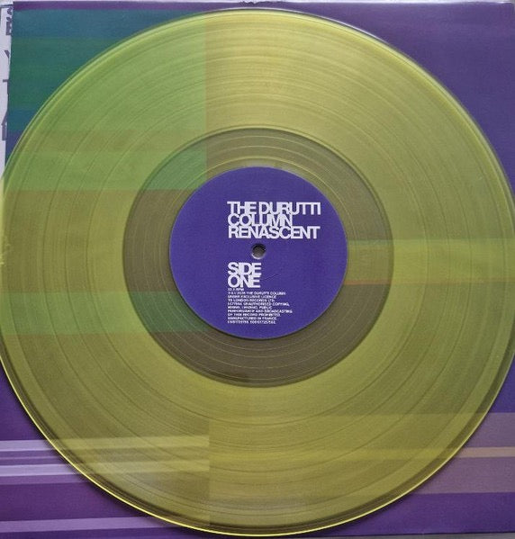 Image of Label Cover of LP - NEW/NEW - THE DURUTTI COLUMN, Renascent (London Records Ltd; LMS1725759, UK 2026, Inner, Clear Yellow Vinyl), , Renascent marks the long-awaited return of legendary Manchester outfit The Durutti Column, their first new studio album in over fifteen years. - 3916377C