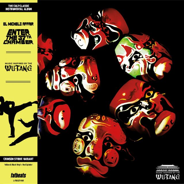 Image of Front Cover of LP - NEW/NEW - EL MICHELS AFFAIR, Enter the 37th Chamber (Fat Beats Records; L-FB5127-VAR, UK 2026 Reissue, Embossed Jacket, Crimson Strike Colour Vinyl), , "Originally released in 2009 on Fat Beats Records, Enter the 37th Chamber transformed iconic Wu-Tang Clan songs into gritty, fully live instrumentals inspired by the cinematic production style of RZA. What began as an experimental tribute quickly became a worldwide cult classic embraced by DJs, record collectors, hip-hop fans, an