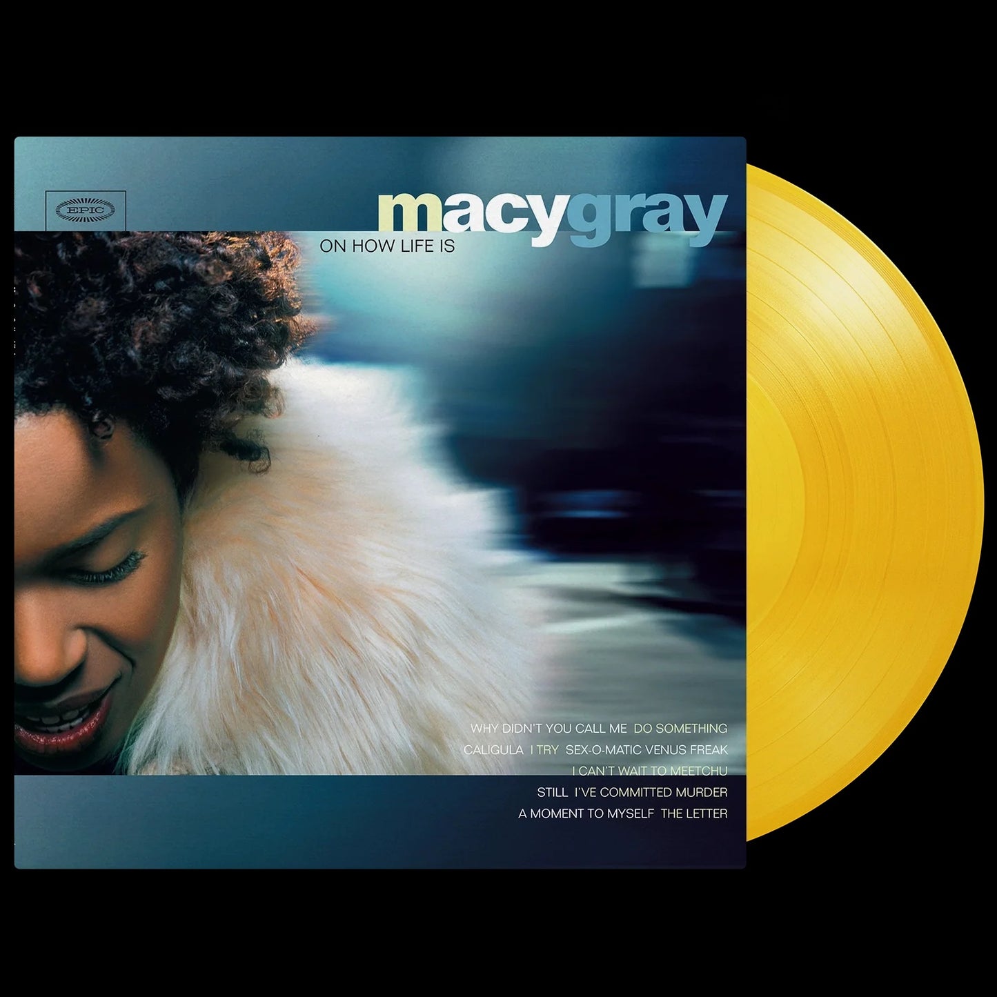 Image of Back Cover of LP - NEW/NEW - MACY GRAY, On How Life Is (Music On Vinyl; MOVLPY767, UK 2026 Reissue, Inner, Yellow Vinyl), , Macy Gray's debut album On How Life Is was released in 1999 and definitely could be called one of the most impressive R&B/Soul debuts. By selling seven million records worldwide it reached a wide audience and received airplay beyond the genre-specific stations. - 9407143C