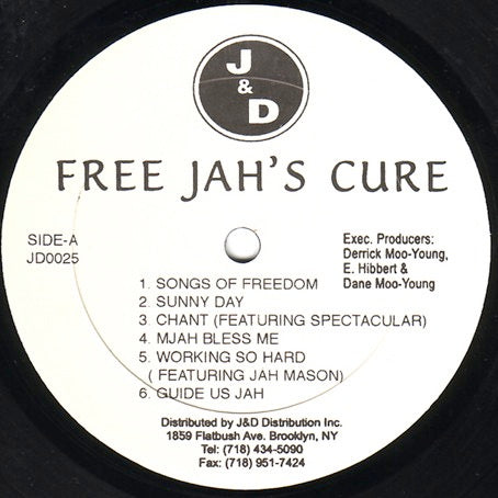 Image of Label Cover of LP - VG+/VG+ - JAH CURE, Free Jah's Cure: The Album, The Truth (J&D Records; JDLP 0025, US 2000), A few light scuffs, shiny copy. Sleeve in shrink., - 2816228C