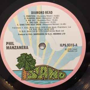 Image of Label Cover of LP - VG/VG - PHIL MANZANERA, Diamond Head (Island Records; ILPS 9315, UK 1975, No Inner), , - 2816271C