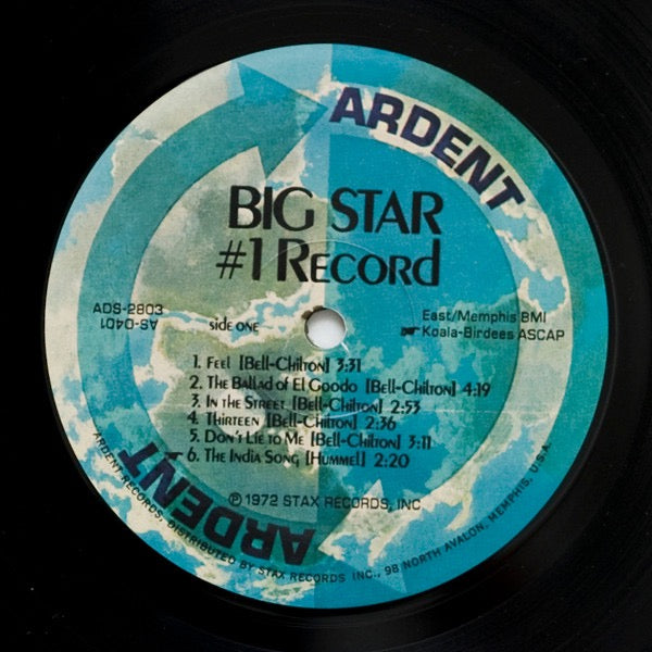 Image of Label Cover of LP - VG/VG+ - BIG STAR, #1 Record (Ardent Records; ADS 2803, US 2009 Reissue, Thick Tip-On Sleeve Without Barcode, RE-4 Runout), Nick to sleeve spine. , - 2816337C