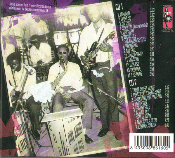 Image of Back Cover of 2xCD - VG+/VG - ORLANDO JULIUS, Super Afro Soul (Vampi Soul; VAMPI CD 091, Spain 2007), , - 2856058S
