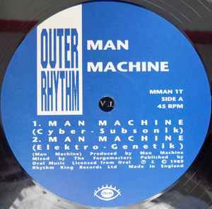 Image of Label Cover of LP - VG/VG - MAN MACHINE FEATURING THE FORGEMASTERS, Man Machine (Outer Rhythm; MMAN 1T, UK 1989, Company Sleeve), , - 3346134S
