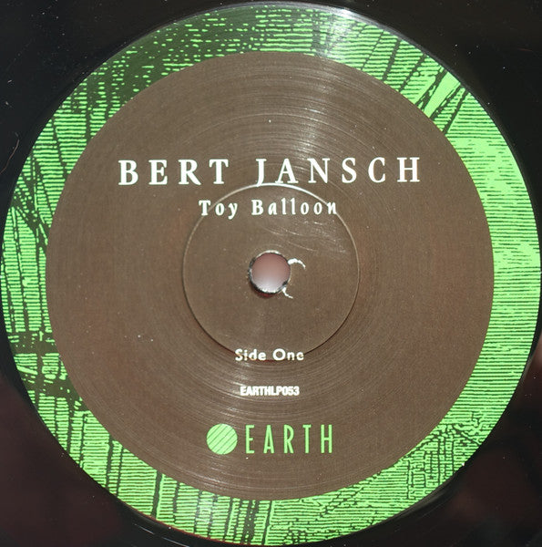 Image of Label Cover of LP - VG+/VG+ - BERT JANSCH, Toy Balloon (Earth ; EARTHLP053, Worldwide 2023 Reissue), , - 2826277E