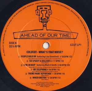 Image of Label Cover of LP - VG/VG+ - COLDCUT, What's That Noise? (Ahead Of Our Time ; CCUT LP1, UK 1989, Picture Sleeve), light wear to sleeve - v. minor, - 2946082S
