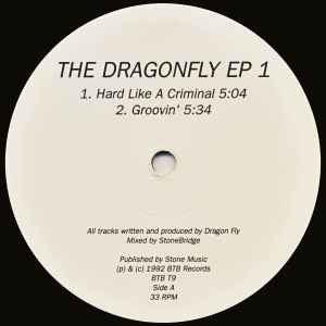 Image of Back Cover of 12" - /G+ - DRAGON FLY, The Dragonfly EP 1 (BTB Records; BTB T9, Sweden 1992, Plain Sleeve), Extemsive scuffs and scratches, writing on label and b side label ripped. Lower end of G+, - 2916055C