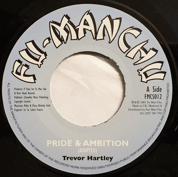 Image of Front Cover of 7" - /EX - TREVOR HARTLEY, Pride & Ambition (Fu-Manchu; FMCS012, UK 2001), Side A label is blank., - 2956117S
