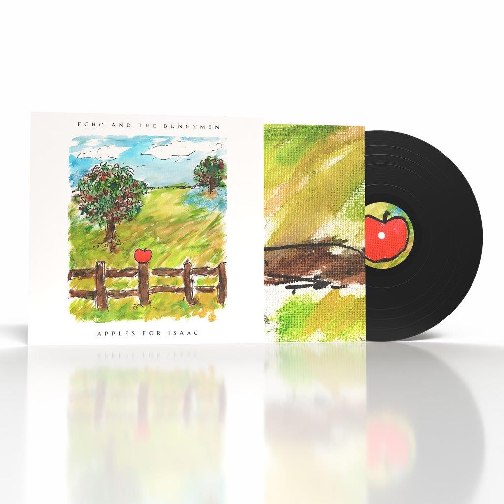 Image of Back Cover of LP - NEW/NEW - ECHO & THE BUNNYMEN, Apples For Isaac (BMG; 964180641, UK 2026, Inner, Black Vinyl), , Apples For Isaac is a monumental return from Echo & The Bunnymen, their first album of newly-written songs in over a decade. After years spent performing their immense catalogue of classics to audiences around the world, the Bunnymen have recorded an album that is as bold as it is vulnerable, that perfectly captures the essence of what makes the Bunnymen so great. From the first few m
