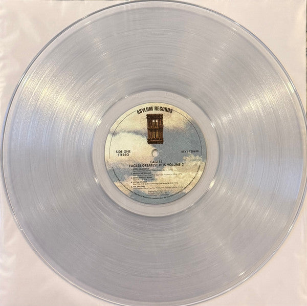 Image of Label Cover of LP - EX/EX - EAGLES, Eagles Greatest Hits Volume 2 (Asylum Records; RCV1 728698, US 2026, Inner, Clear Vinyl), , - 2926170E
