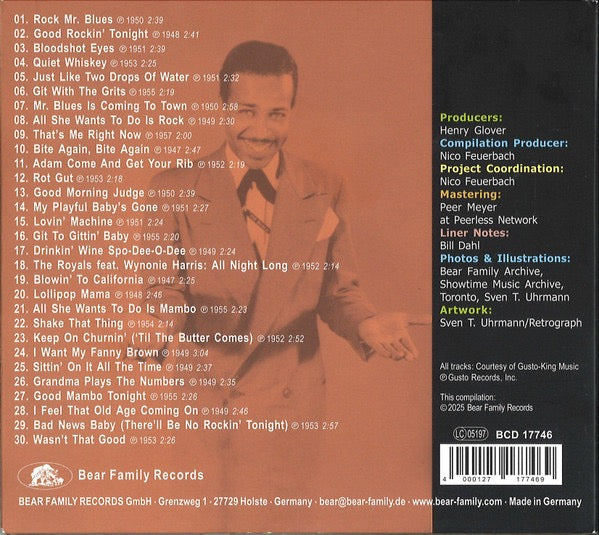 Image of Back Cover of CD - VG+/VG+ - WYNONIE HARRIS, Rocks (Bear Family Records; BCD 17746, Germany 2025, Digipak, Booklet), , - 2919239C