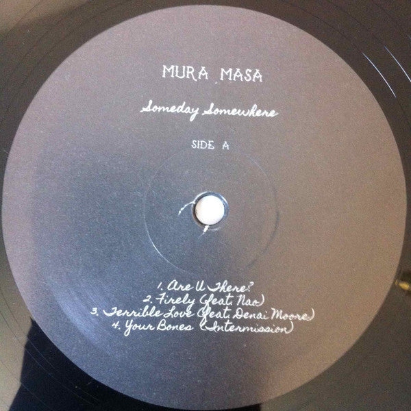 Image of Label Cover of LP - VG/VG - MURA MASA, Someday Somewhere (Jakarta Records; JAKARTA084, Germany 2015, Picture Sleeve), Light Marks only., Someday Somewhere is electronic Grammy award-winning producer Mura Masa's second EP. Featuring artists Nao, Denai Moore, and Jay Prince, the EP has pushed its Guernsey-born creator into the international spotlight. Produced tracks for ASAP Rocky and PinkPantheress. - 2926234E