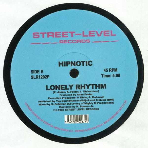 Image of Back Cover of 12" - /VG+ - HIPNOTIC, Are You Lonely? (Street-Level Records; SLR1202P, UK 2019 Reissue, Plain Sleeve, RSD '19), Nice clean copy., - 2946190S