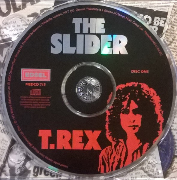 Image of Label Cover of 2xCD - VG/G+ - T. REX, The Slider (Edsel Records; MEDCD 715, Europe 2002 Reissue, Double Digipak, Booklet), Shelf Wear, - 2916399C