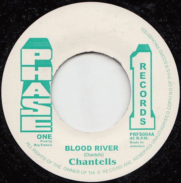 Image of Front Cover of 7" - /VG+ - THE CHANTELLS, Blood River (Phase One Records; PRFS 004, UK Reissue), , - 2916396C