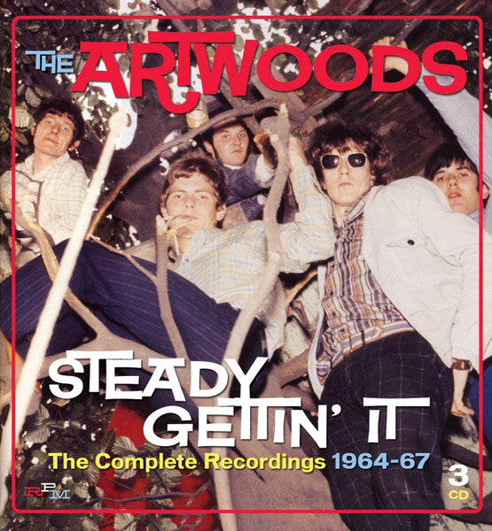 Image of Front Cover of 3xCD - VG+/VG+ - THE ARTWOODS, Steady Gettin' It (The Complete Recordings 1964-67) (RPM Records; RPM BX 524, UK 2014, Box Set, 2 Inners & Booklet), , - 4336053E