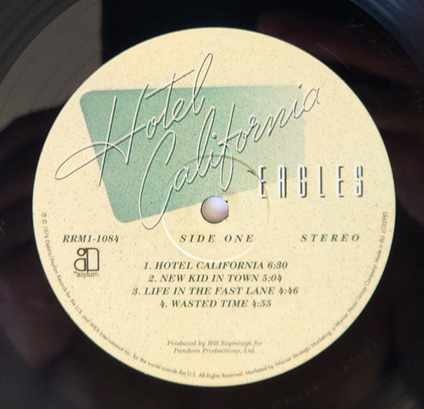 Image of Label Cover of LP - VG+/VG+ - EAGLES, Hotel California (Asylum Records ; RRM1-1084, Europe 2017 Reissue, Gatefold, Inner, Poster, 180 Gram Vinyl), , - 2926124E