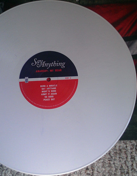 Image of Label Cover of LP - VG+/EX - SAY ANYTHING, Anarchy, My Dear (Equal Vision Records; EVR217, US 2012 Reissue, Insert, White Vinyl), , - 2926118E