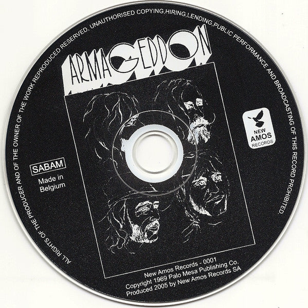 Image of Label Cover of CD - VG+/VG+ - ARMAGEDDON, Armageddon (New Amos Records; 0001, Belgium 2005, Jewel Case), , - 3036076E
