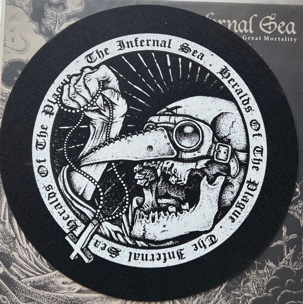 Image of Label Cover of LP - VG+/VG+ - THE INFERNAL SEA, The Great Mortality (Cacophonous Records; NIHIL45LP, UK 2016, Insert, A6 Postcard Signed by Band, Limited Edition, Clear with Black Splatter, Includes Slip Mat), Lovely clean copy all around. , - 3046104S