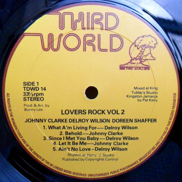 Image of Label Cover of LP - VG/VG - JOHNNY CLARKE, DELROY WILSON, DOREEN SHAFFER, Lovers Rock Vol. 2 (Third World; TDWD 14, UK 1980s), Light scuffs only. SWOC., - 3046116S