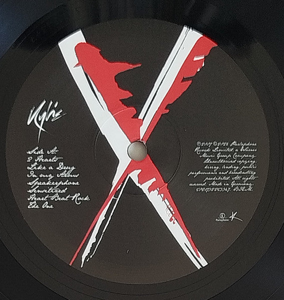Image of Label Cover of LP - NEW/NEW - KYLIE MINOGUE, X (Parlophone; 5021732253347, Worldwide 2026 Reissue, Gatefold, Black Vinyl), , X is a stylish collection of electro-pop and futuristic club tracks, featuring big singles like 2 Hearts, Wow and In My Arms, on vinyl for the very first time. - 3236016E