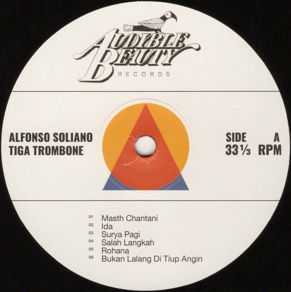 Image of Label Cover of LP - NEW/NEW - ALFONSO SOLIANO, Tiga Trombone (Audible Beauty Records; ABR001, UK 2026, Gatefold, 12 Page Booklet, Download Code), , Habibi Funk s new sister label Audible Beauty Records debut release: A landmark collection retelling the untold story of Malaysian jazz featuring 11 songs from the legendary composer, arranger and pianist Alfonso Soliano, originally recorded for Radio Television Malaysia (RTM) and only released in a run of a few dozen copies for radio broadcast. Widely