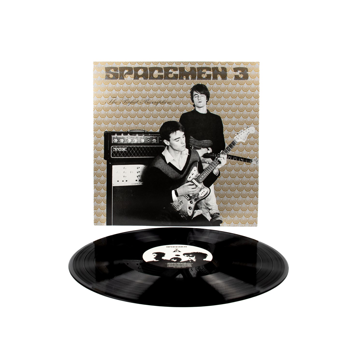 Image of Back Cover of LP - NEW/NEW - SPACEMEN 3, The Perfect Prescription (Fire Records; FIRELP016X, Europe 2026 Reissue, Black Vinyl with Download Code), , An intense neo-psychedelic gem that journeys through serenity before collapsing into its own itchy comedown. A glorious amalgamation of discordant psyche, Lou Reed hustle and Gospel surrealism. A kaleidoscopic blueprint for everything that followed, with lovingly restored artwork. Spacemen 3's second album is a remarkable departure from the band's 1986