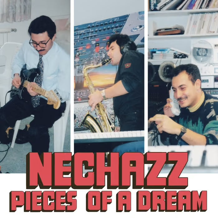 Image of Front Cover of LP - NEW/NEW - NECHAZZ, Habibi Funk 036: Pieces Of A Dream (Habibi Funk Records; HABIBI036LP, UK 2026, Booklet), , UNRELEASED 1988 MODERN SOUL MEETS CITY POP FROM LATE 1980s JORDAN: Recorded between 1988 and 1989 in a small 8-track home studio in Amman, Pieces of a Dream captures a side of the Arab music scene rarely documented: a group of musicians deeply inspired by jazz, soul, yacht rock and city pop, creating music that sounds closer to late-night LA or London than what most woul