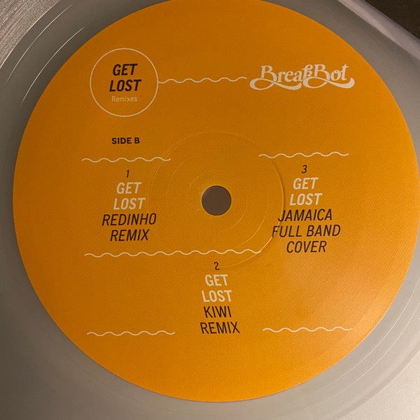 Image of Label Cover of LP - NEW/NEW - BREAKBOT, Get Lost (Remixes) (Ed Banger Records; ED093, Europe 2016, 33 RPM, Limited Edition, Clear Vinyl), , Breakbot's "Get Lost" gets the remix treatment on this Ed Banger 12", with The Emperor Machine, Redinho and Kiwi putting their own spin on the track, plus a cover from Jamaica Full Band. - 3036070E