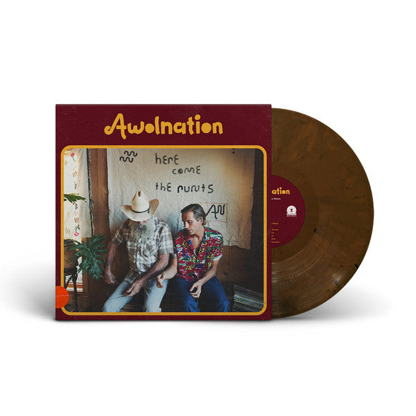 Image of Label Cover of LP - VG/EX - AWOLNATION, Here Come The Runts (Red Bull Records; RBR0520VL, US 2018, Gatefold, Insert, Brown Marble Vinyl), Corner Bump, Opened Instore, Still In Stickered Shrinkwrap, - 3046225S