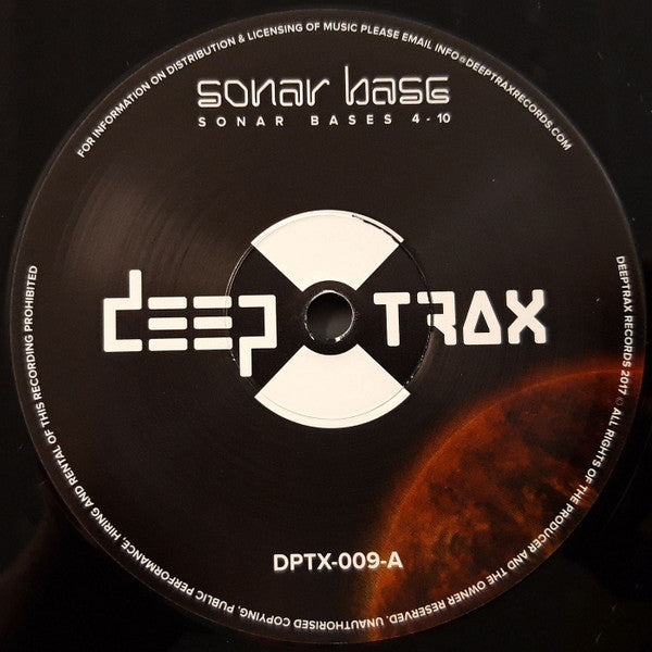 Image of Back Cover of 3x12" - VG/VG - SONAR BASE, Sonar Bases 4 - 10 (Deeptrax Records ; DPTX-009, Netherlands 2017 Reissue, Gatefold, Remastered), Light marks only, - 3326018E
